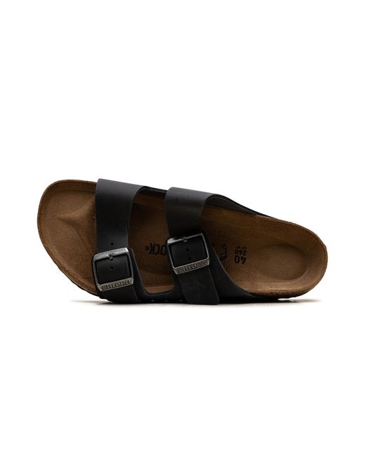 Birkenstock Black Arizona "Oiled Leather Habana" 0552111" for men