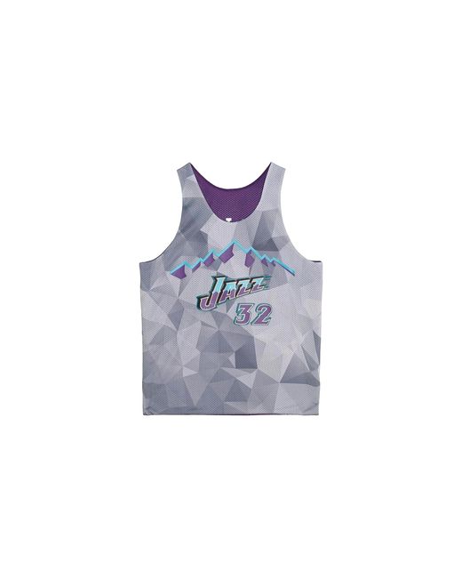 Mitchell & Ness Purple Reversible Mesh Tank "Jazz Kar" Tmtk3208 Ujayykmapurp" for men