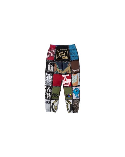 Supreme Black Number (N)Ine Patchwork Sweatpants "Fw25