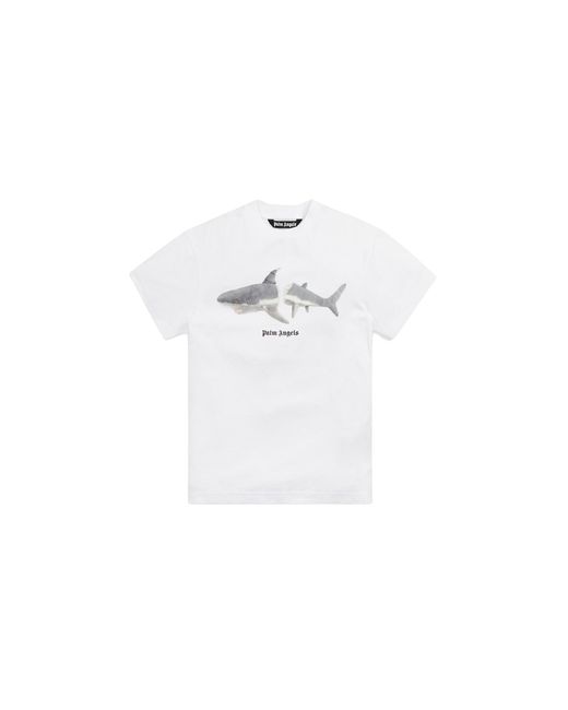 Palm Angels Black Shark Classic T-Shirt Pmaa001S22Jer0110110" for men