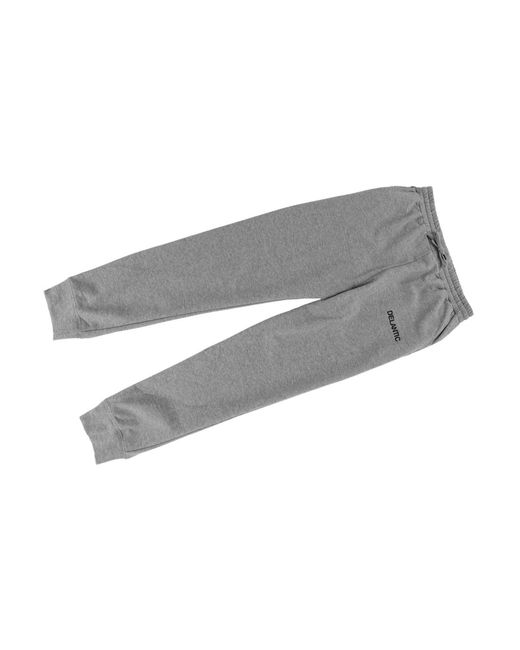 Delantic Gray Logo Fleece Sweatpant Dela006" for men
