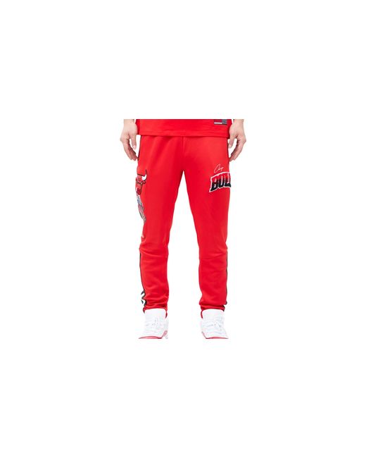 Pro Standard Red Chicago Bulls Home Town Track Pants Bcb454345" for men