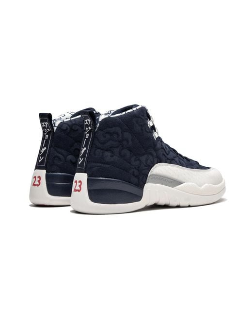 Nike Blue Air 12 Retro Prm "International Flight" Sneakers for men