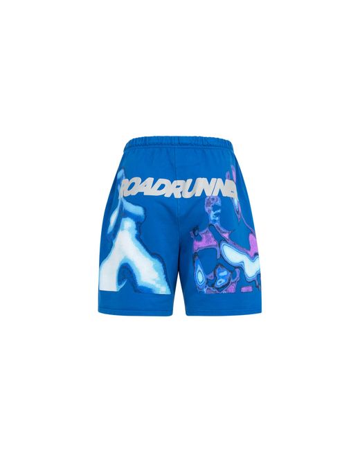 BROCKHAMPTON Blue Alien Shorts" for men