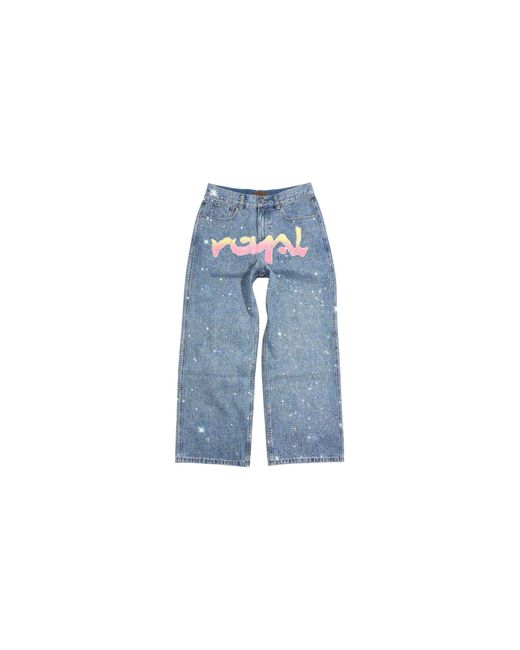 BIRTH OF ROYAL CHILD Blue Graffiti Diamond Denim Jeans Bc25Fwpt14" for men