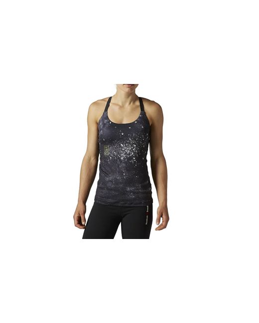 Reebok Black Crossfit Parallette Tank "Gravel" Aa1153"