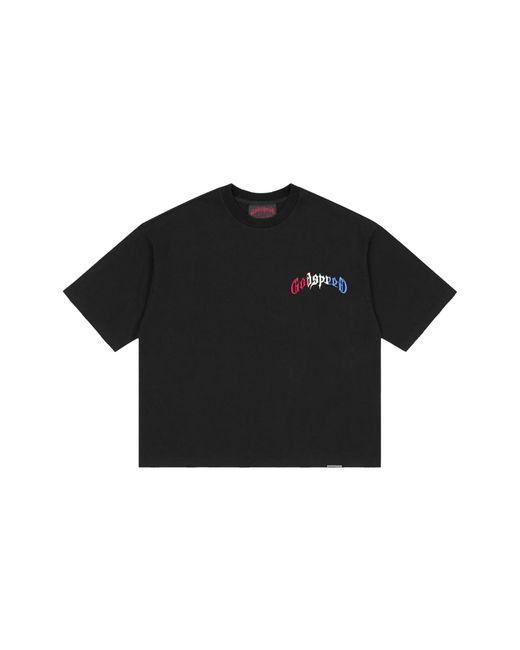 GODSPEED NEW YORK Black Vital Necessi-Tee "4Th" Gs509" for men