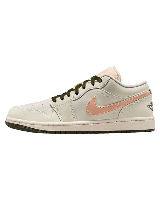 Nike Black 1 Low "Sail Crimson Tint Khaki" Dc0774 111"