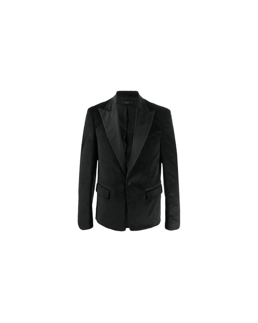 Amiri Black Velvet Blazer Sport Coat Y0M12174Ve Blk" for men