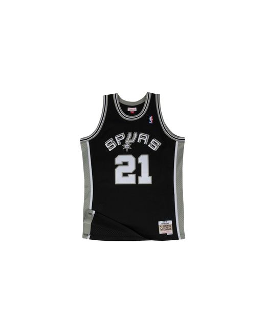 Mitchell & Ness Black Swingman San Antonio Spurs Roa "Tim Duncan (Away) Smjygs18208 Sasblck98Tdu" for men