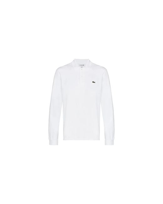 Lacoste Black Original L.12.12 Long Sleeve Cotton Polo L1312 51 001" for men