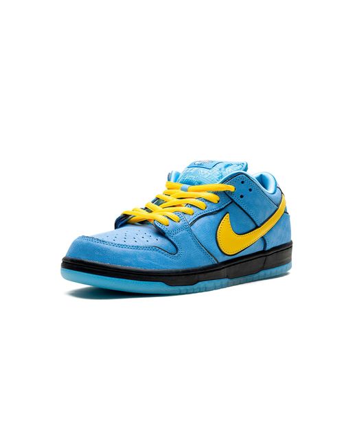 Nike Blue Sb Dunk Low "powerpuff Girls- Bubbles" Shoes