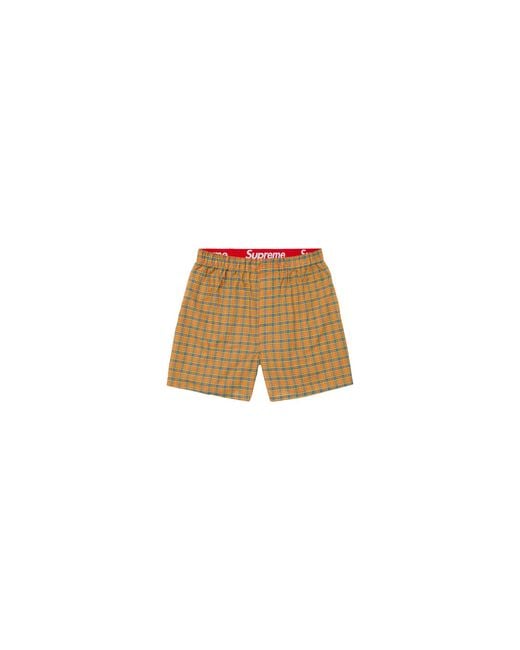 Supreme Black Hanes Plaid Boxers (4 Pack) "Fw26