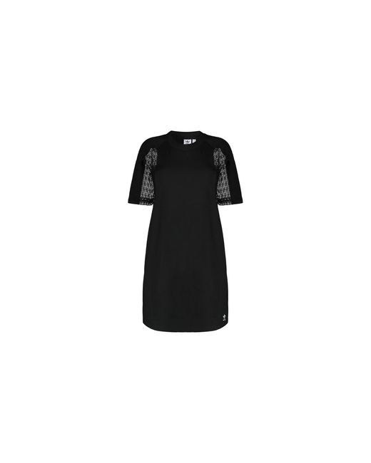 Adidas Black Originals Lace T-Shirt Dress Fm1742"