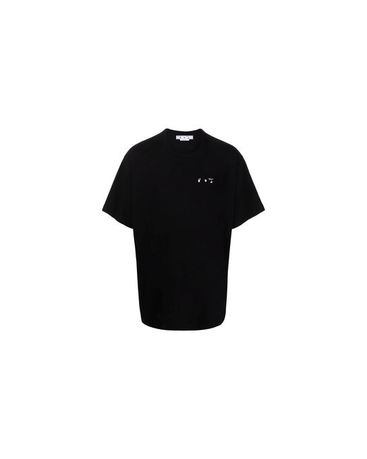 Off-White c/o Virgil Abloh Black Caravaggio Back Print Oversized T-Shirt Omaa038C99Jer0061001" for men