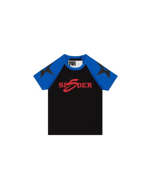 Sp5der Black Baby Star Ss T-Shirt 236" for men