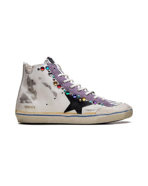 Golden Goose Deluxe Brand Black Francy Penstar Lab Leather Star And Studs" Gmf00114 F006976 82886" for men