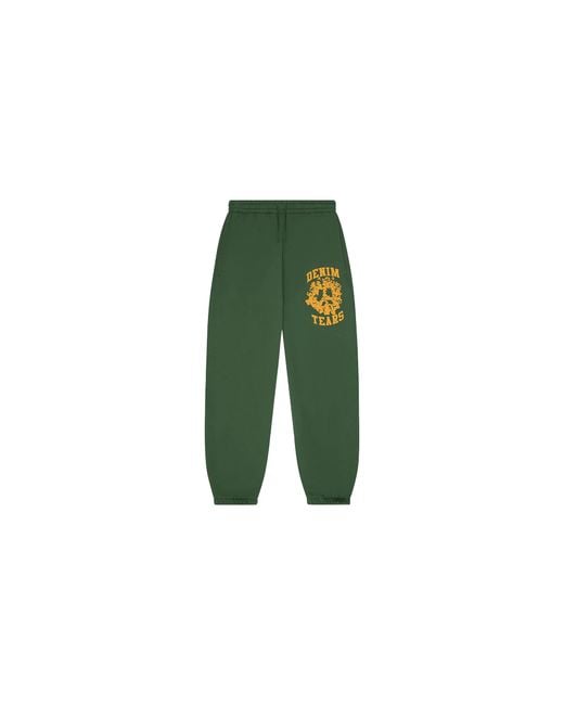DENIM TEARS Green Denim University Sweatpants Dt460" for men