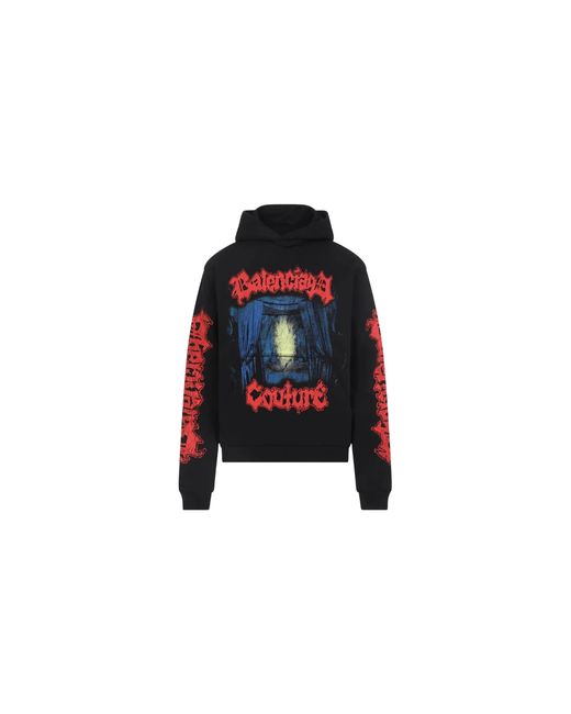 Balenciaga Black Medium Fit Hoodie 851238 Tuvd9 1000"