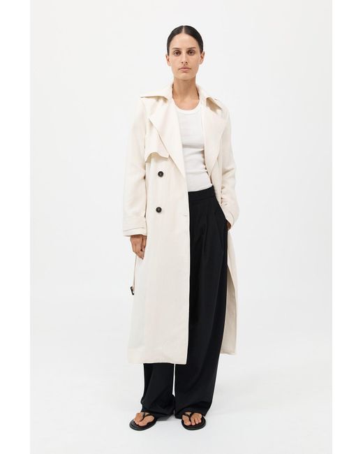 St. Agni Natural Soft Tailored Trench