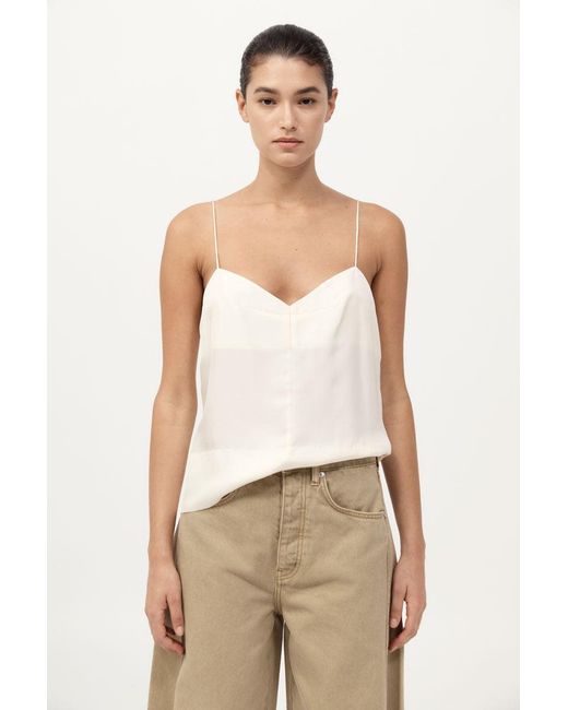 St. Agni Natural Silk Twill Cami