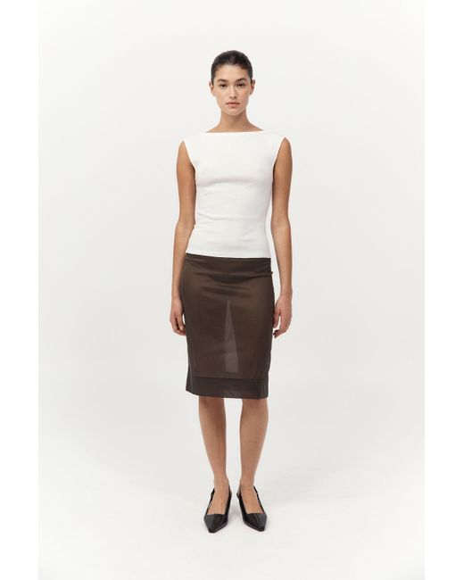 St. Agni White Transparent Skirt