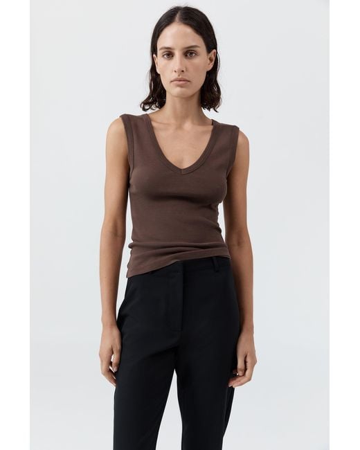 St. Agni Black Organic Cotton 90S Top