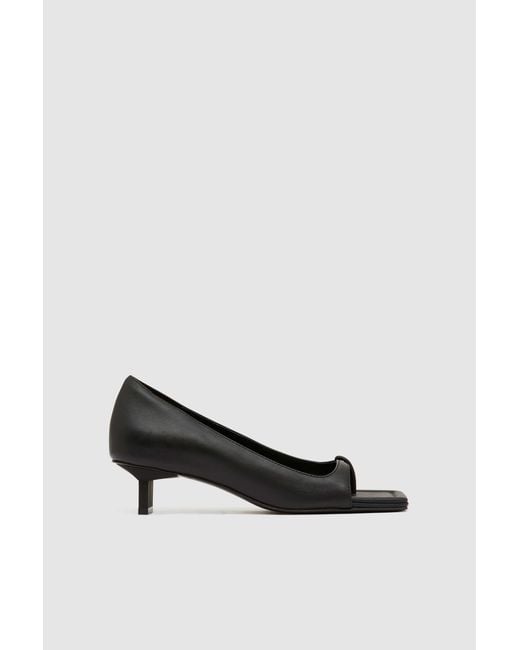 St. Agni White 90S Square Toe Heel