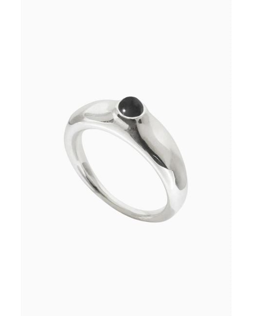 Agmes White Cara Ring