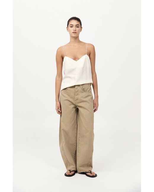 St. Agni Natural Silk Twill Cami