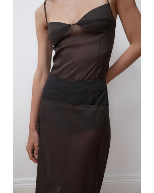 St. Agni Multicolor Transparent Silk Cami