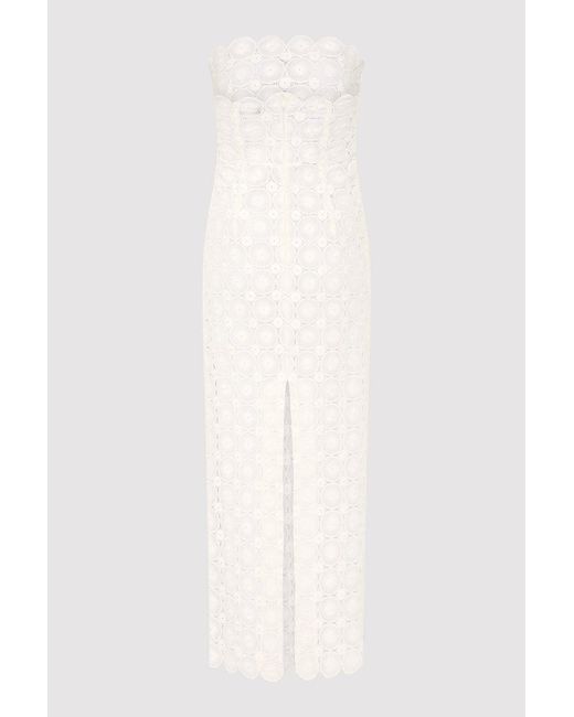 St. Agni White Doily Column Dress