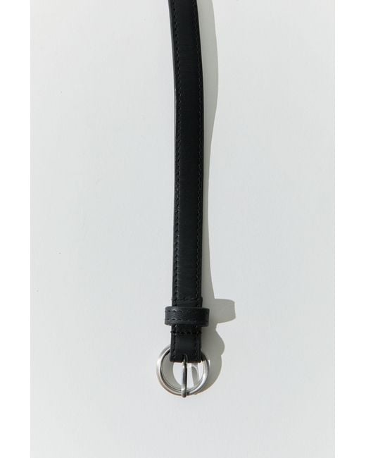 St. Agni Black Minimal Slim Belt