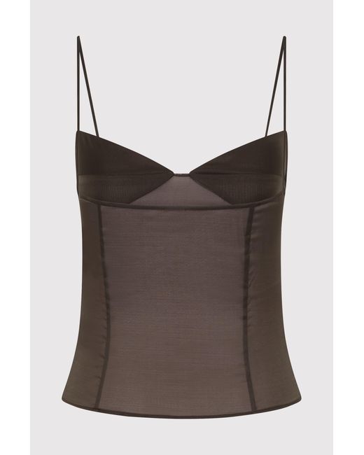 St. Agni Multicolor Transparent Silk Cami