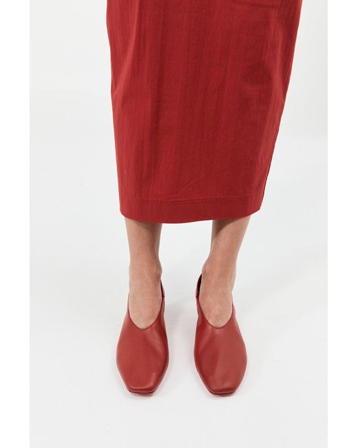 St. Agni Red Soft Glove Heel