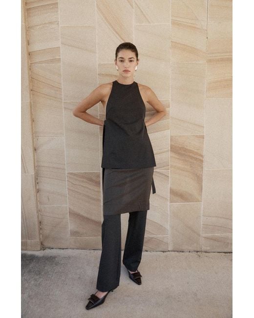 St. Agni Brown Petit Pouch Heel
