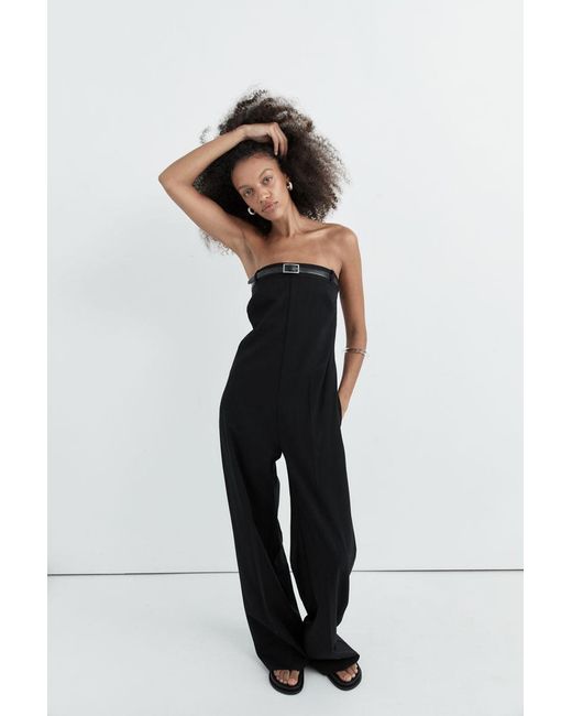 St. Agni Blue Deconstructed Tailored Jumpsuit