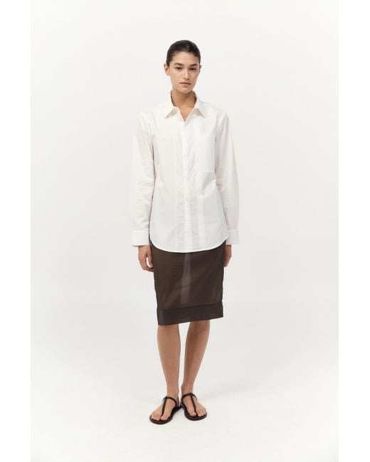 St. Agni White Tie Back Shirt