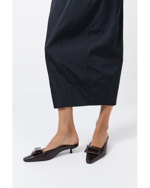 St. Agni Brown Petit Pouch Heel