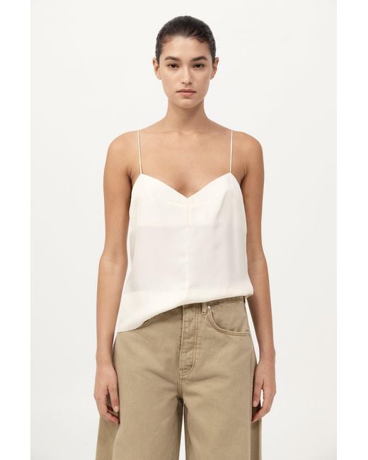 St. Agni Natural Silk Twill Cami
