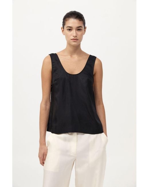 St. Agni Black Jordan Button Up Top