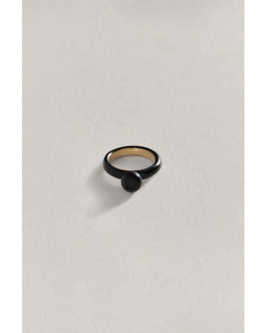 Annika Inez Blue Sphere Ring
