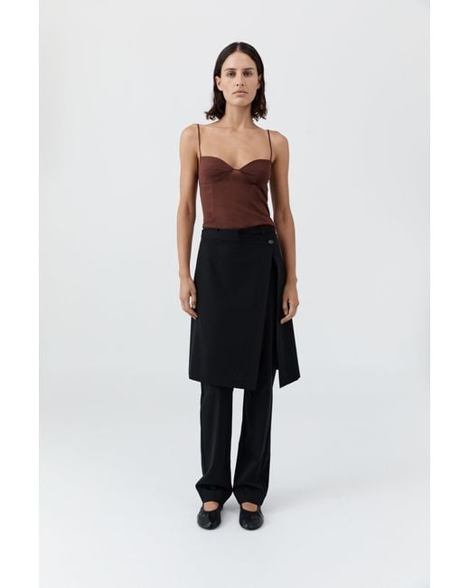 St. Agni White Silk Cami