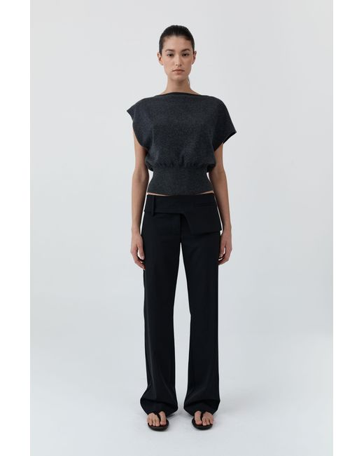 St. Agni Blue Belt Detail Pants