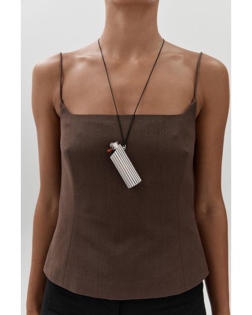 Nina Gordon Brown Ridgeline Lighter Necklace
