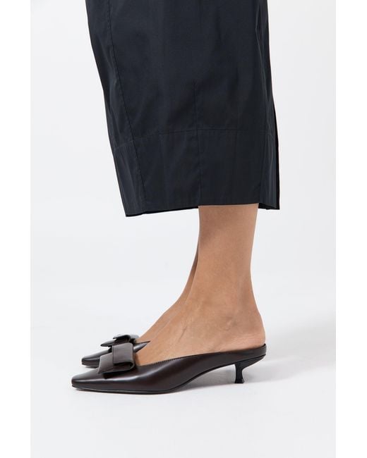 St. Agni Brown Petit Pouch Heel