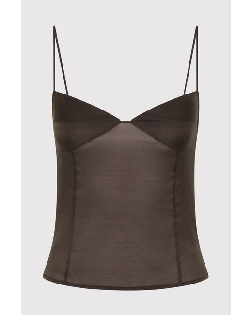 St. Agni Multicolor Transparent Silk Cami