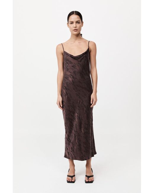 St. Agni Multicolor Bias Slip Dress