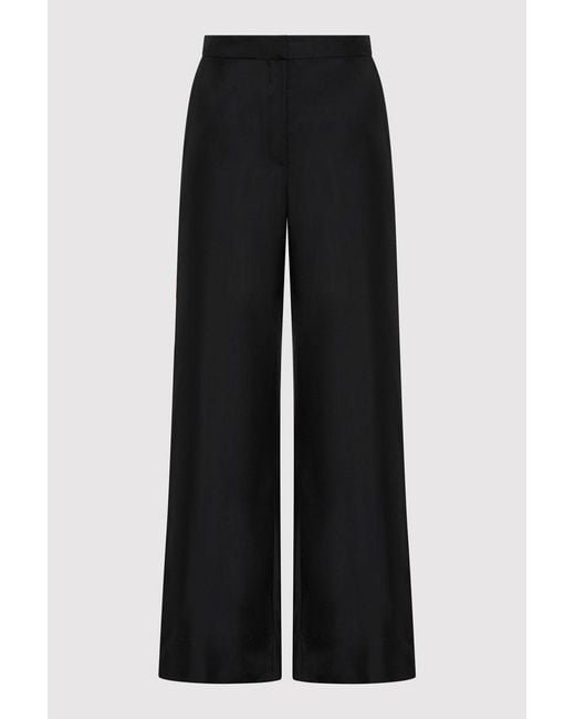 St. Agni Blue Silk Twill Pants