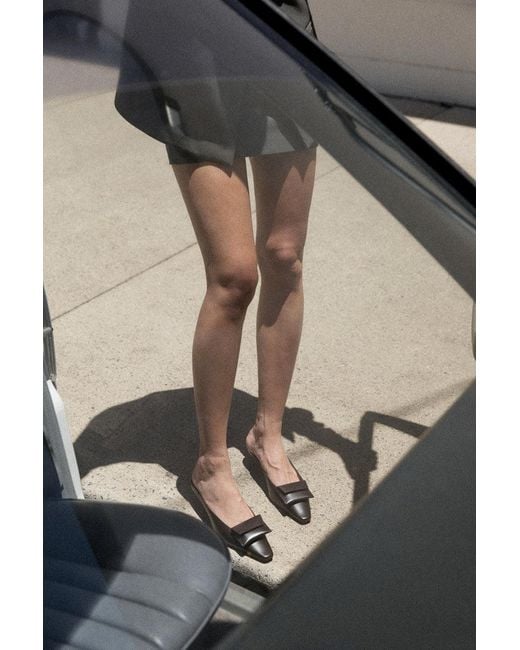 St. Agni Brown Petit Pouch Heel